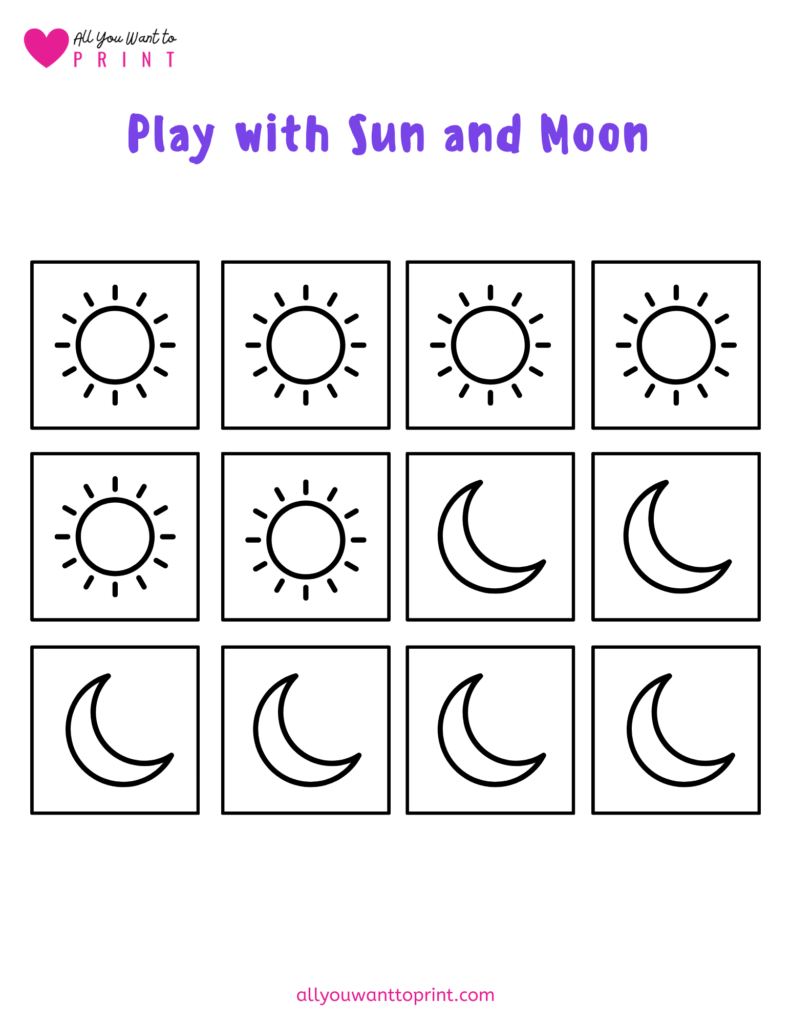 Tic tac toe kids game free printable download pdf