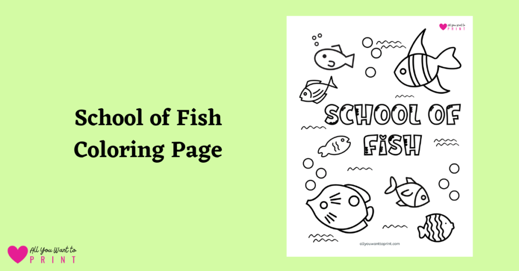 school of fish coloring pages free printable pdf download for preschool and kindergarten kids