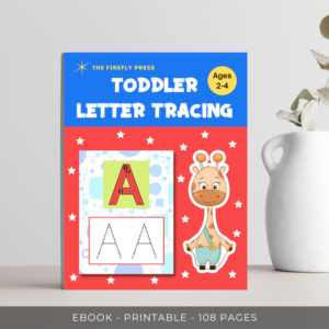 Toddler Letter Tracing - Printable pdf eBook - 108 pages - EB0001
